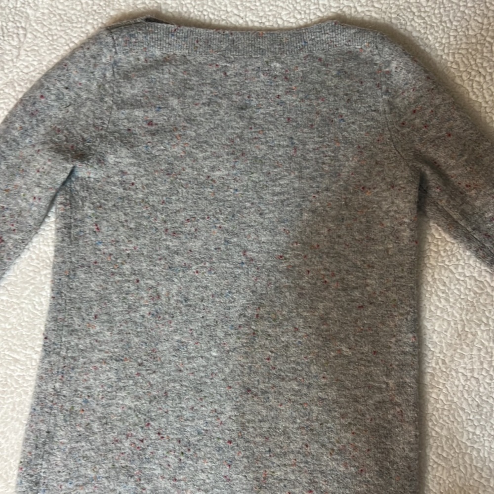Loft Sweaters | Loft Tunic Boat Neck Gray Speckled Sweater | Size XS - Picture 4 of 5